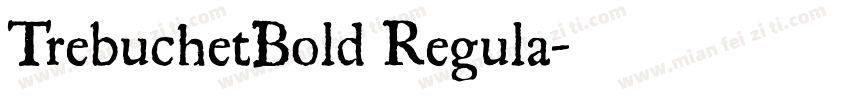 TrebuchetBold Regula字体转换